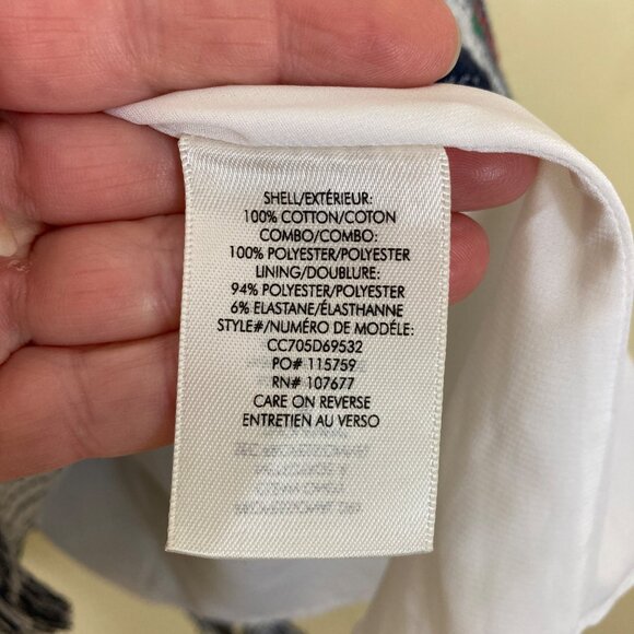 Alice + Olivia Dress Womens 8 FLAWED Nance Smocked Waist Embroidered Boho - Picture 12 of 13